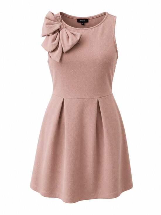 RW&CO. Dresses & Skirts - 🦋 2/30 RW&CO Blush Pink Bow Fit & Flare Dress Size 2